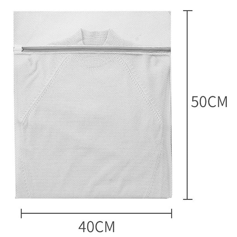 White Durable Large Washing Laundry Bag Mesh Organizer Net Dirty Bra Socks Underwear Shoe Storag Wash Machine Cover Clothes