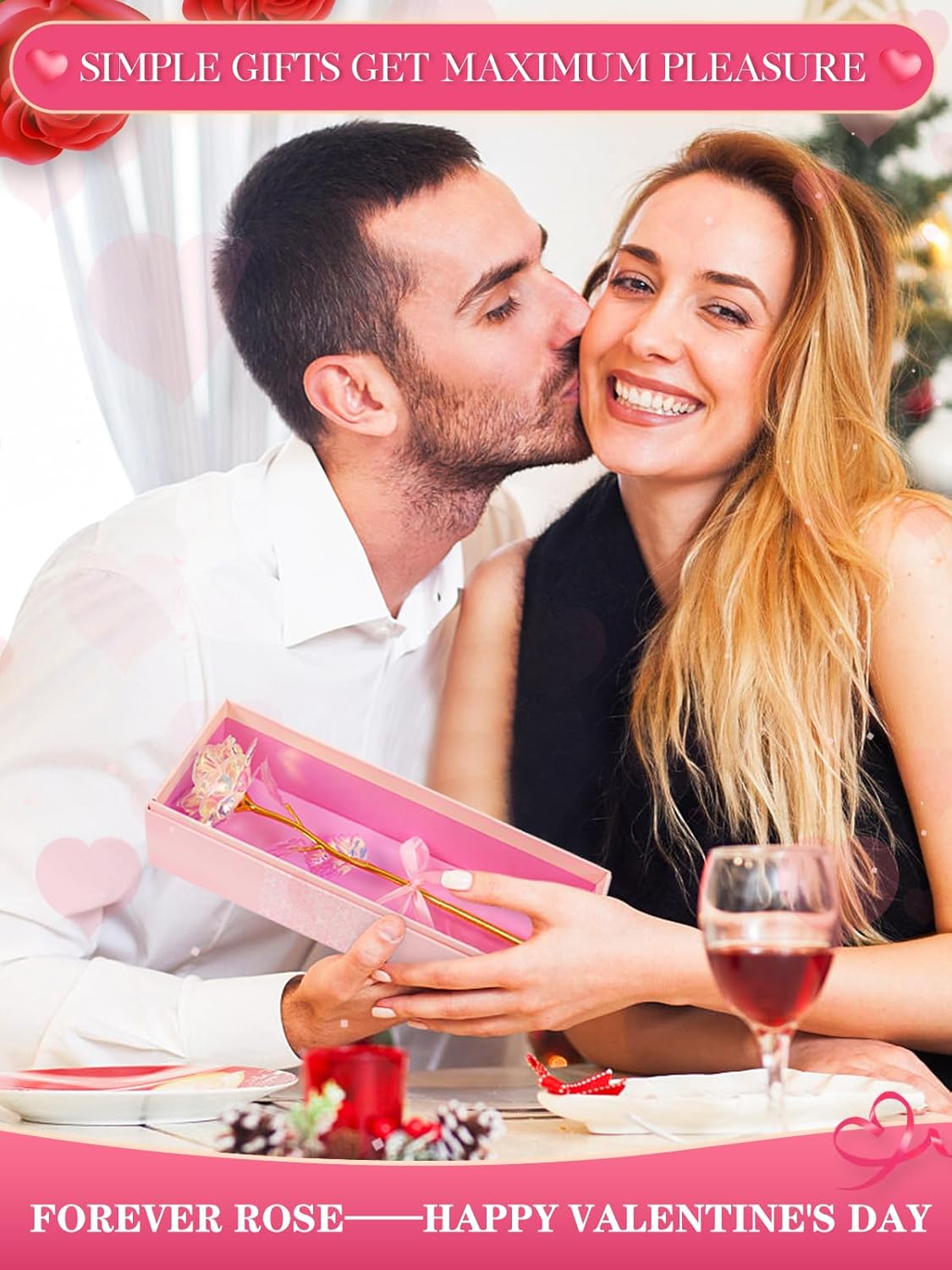 Birthday Gifts for Women Mom, Galaxy Glass Rose Forever Preserved Flowers Eternal Crystal Roses Christmas Rose Gifts for Grandma Wife Sister Her Friends, Colorful