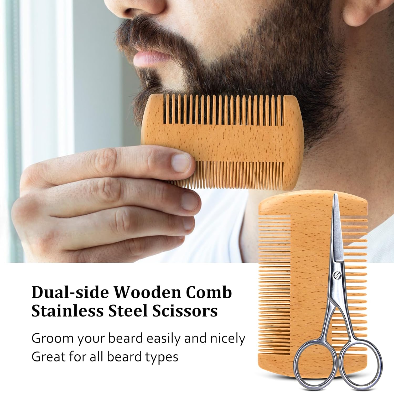 Beard Kit W/Natural Ingredients, Suitable for All Skin, Birthday Gifts | Anniversary | Christmas Gifts | Mens Stocking Stuffers | Gifts for Men, Him, Husband, Boyfriend, Dad, Friends