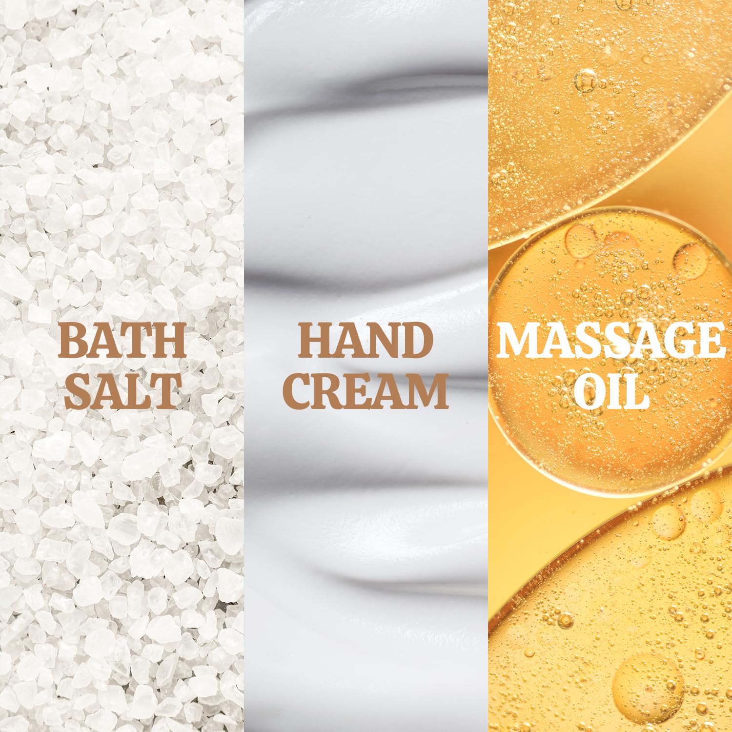 Gifts for Women BFFLOVE Gift Set for Women 5Pcs Cherry Blossom Spa Set, Birthday Gifts for Her with Massage Oil, Scented Candle, Bath Salts, Hand Cream