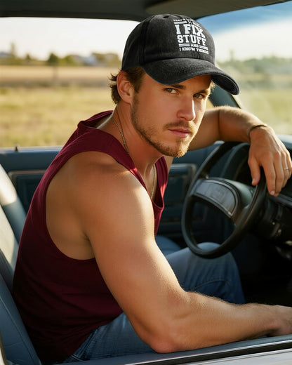 Cotton Baseball Cap Adjustable Mens Gifts Ideas for Birthday