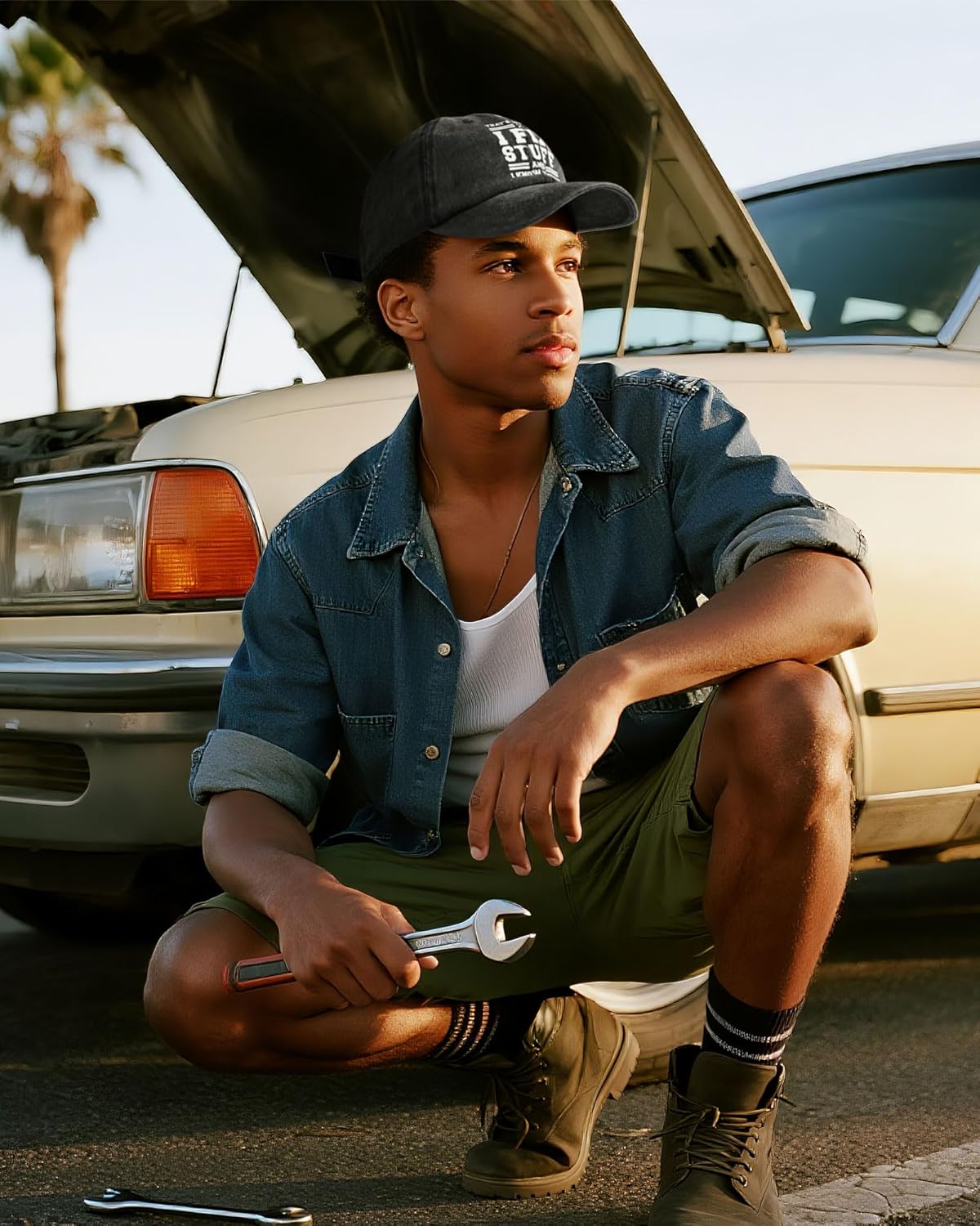 Cotton Baseball Cap Adjustable Mens Gifts Ideas for Birthday