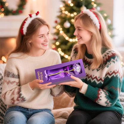 Birthday Gifts for Women,Christmas Rose Gifts for Her Mom,Rainbow Rose Present for Her,Sweet Artificial Flower for Wife,Grandma,Women,Christmas,Birthday,Anniversary,Valentines,Mothers Day