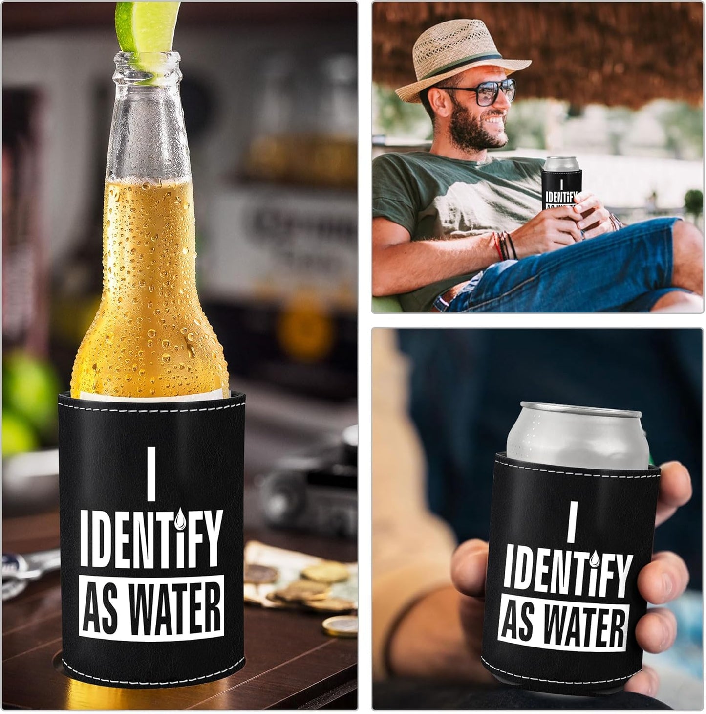 Gifts for Dad from Daughter, Son for Fathers Day - Dad Gifts, Men Gifts - Birthday Gifts for Men, Dad Birthday Gift, Birthday Gifts for Dad - Leather Can Cooler for Men 12Oz