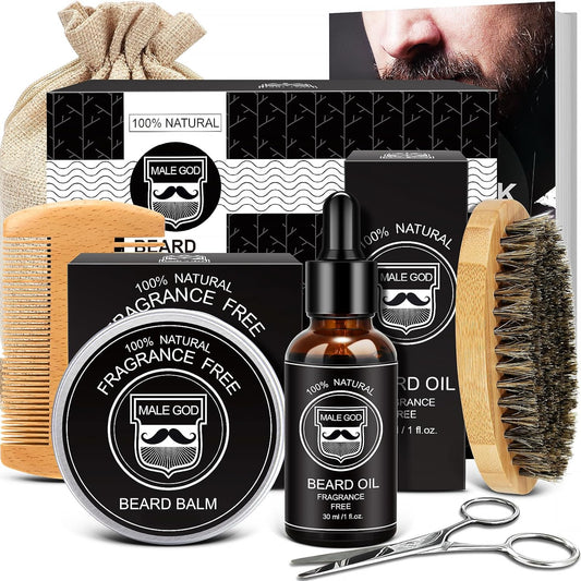Beard Kit W/Natural Ingredients, Suitable for All Skin, Birthday Gifts | Anniversary | Christmas Gifts | Mens Stocking Stuffers | Gifts for Men, Him, Husband, Boyfriend, Dad, Friends