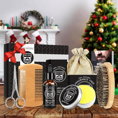 Beard Kit W/Natural Ingredients, Suitable for All Skin, Birthday Gifts | Anniversary | Christmas Gifts | Mens Stocking Stuffers | Gifts for Men, Him, Husband, Boyfriend, Dad, Friends