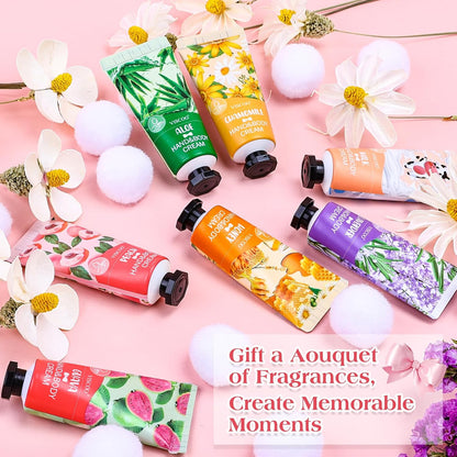 7 Pack Hand Cream Gifts Set for Women,Stocking Stuffers for Women,Teengirls,Christmas Gifts Bulk Gifts,Small Gifts,Mini Moisturizing Hand Lotion Travel Size in Bulk for Dry Cracked Hands