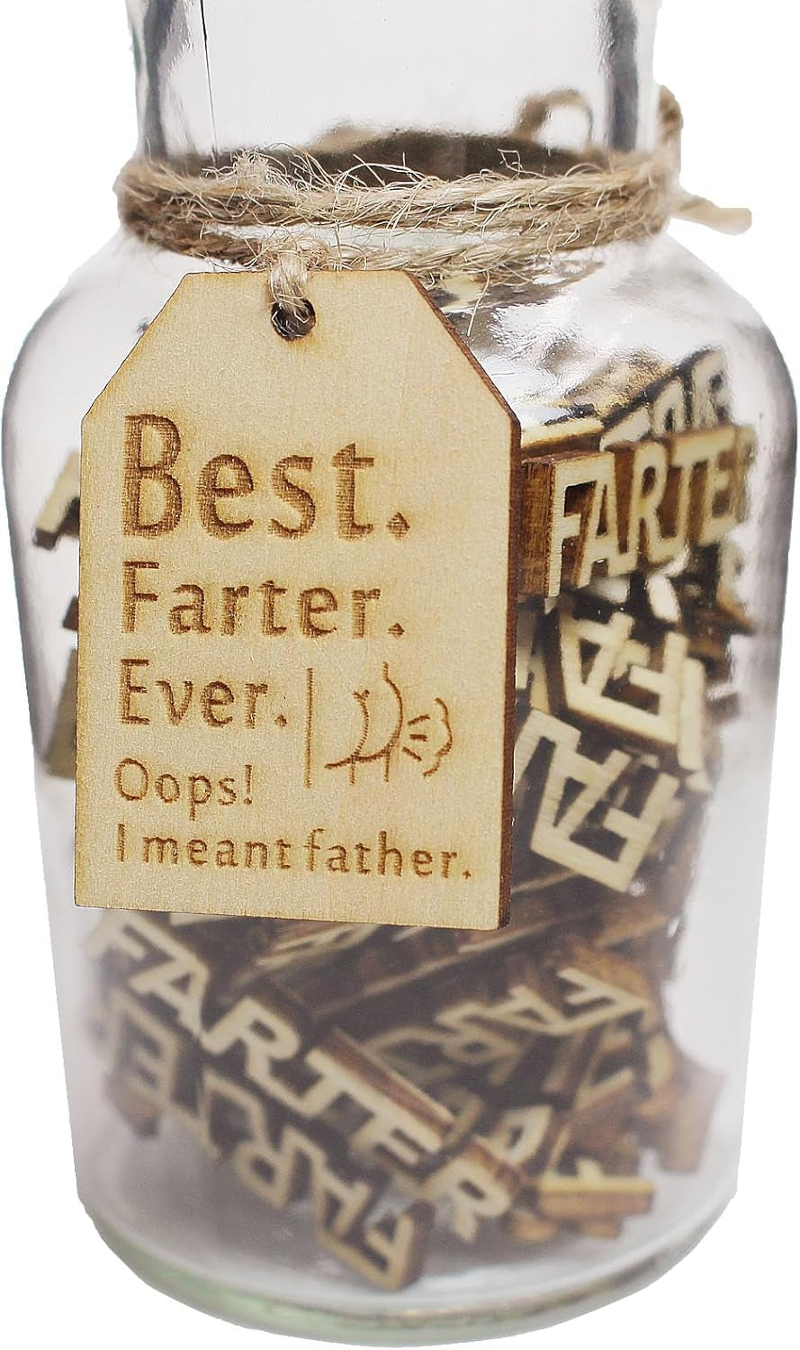 Fathers Day Gift Funny Gifts for Dad Husband Him from Daughter Son Kids Wife -Funny Decorative Bottle- Stocking Stuffers for Christmas,Birthday, Anniversary Gag Presents Ideas for Papa Step Dad