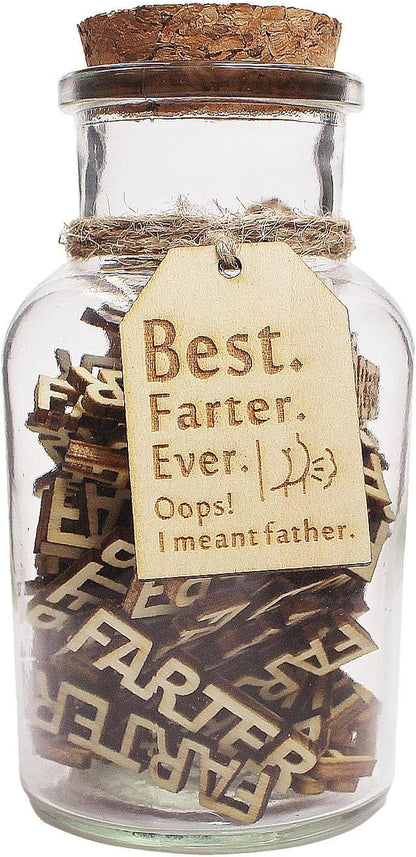 Fathers Day Gift Funny Gifts for Dad Husband Him from Daughter Son Kids Wife -Funny Decorative Bottle- Stocking Stuffers for Christmas,Birthday, Anniversary Gag Presents Ideas for Papa Step Dad