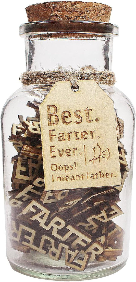 Fathers Day Gift Funny Gifts for Dad Husband Him from Daughter Son Kids Wife -Funny Decorative Bottle- Stocking Stuffers for Christmas,Birthday, Anniversary Gag Presents Ideas for Papa Step Dad