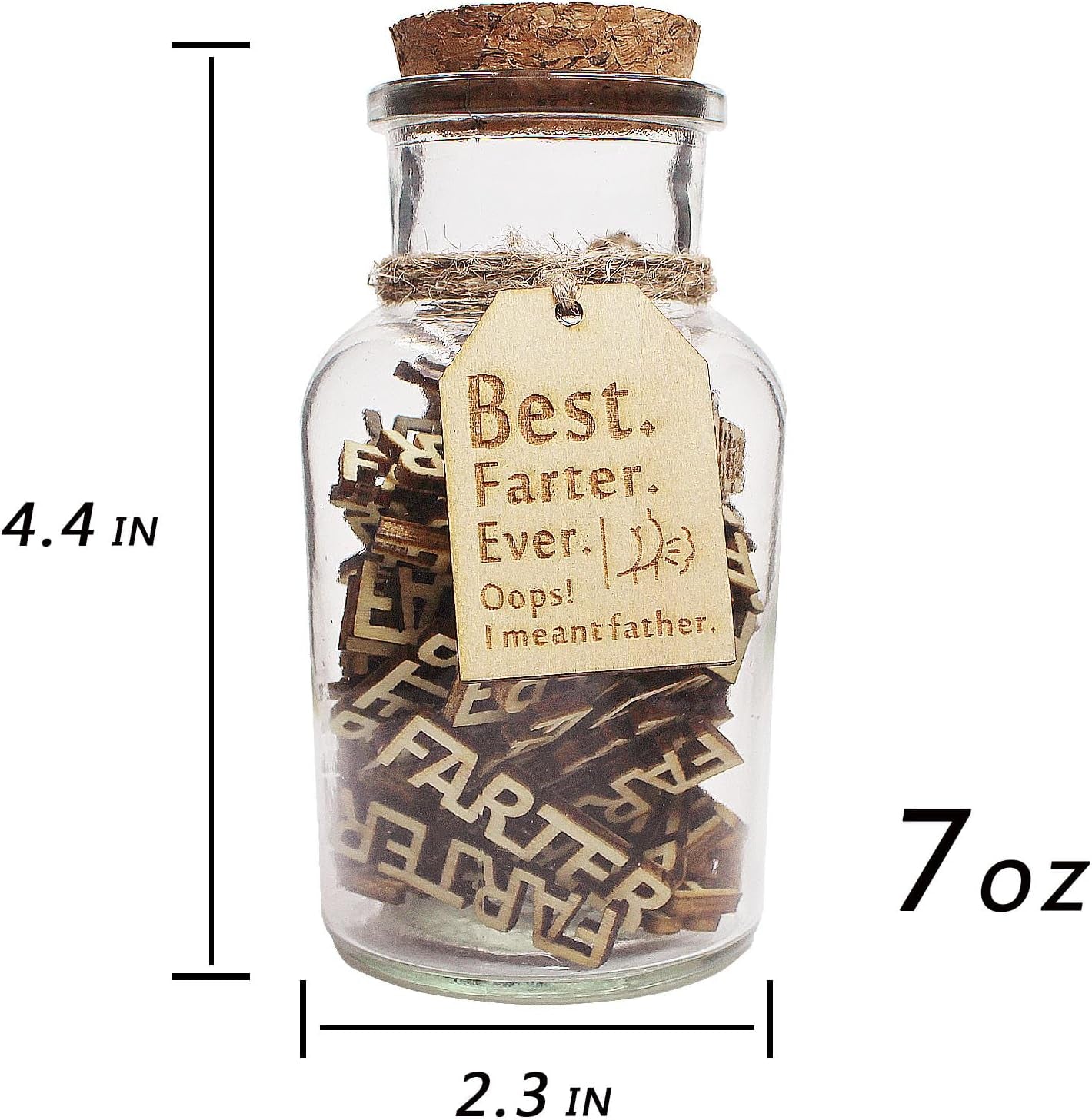 Fathers Day Gift Funny Gifts for Dad Husband Him from Daughter Son Kids Wife -Funny Decorative Bottle- Stocking Stuffers for Christmas,Birthday, Anniversary Gag Presents Ideas for Papa Step Dad