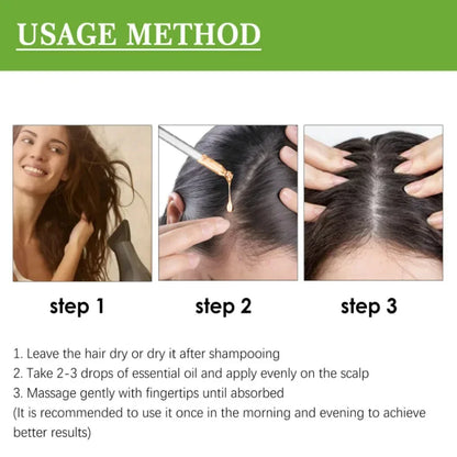 Rosemary Hair Growth Oil anti Hairs Loss Treatment Mint Hair Strengthening Oil Nourishing Roots Regrowth Hair for Men Women 50Ml