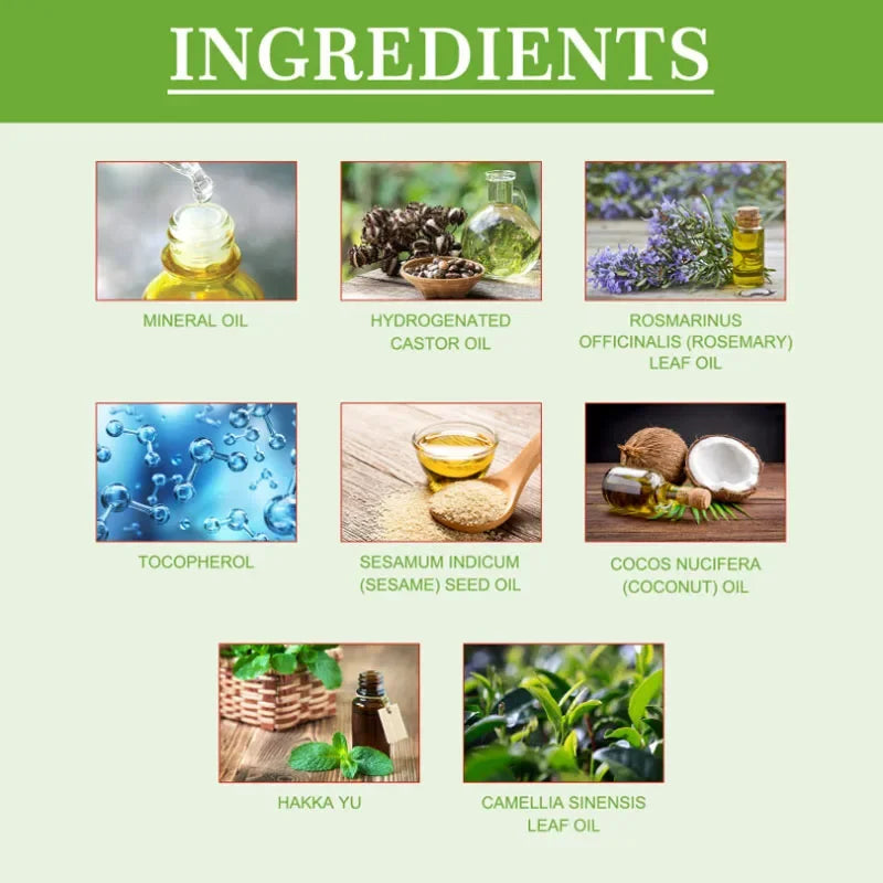 Rosemary Hair Growth Oil anti Hairs Loss Treatment Mint Hair Strengthening Oil Nourishing Roots Regrowth Hair for Men Women 50Ml