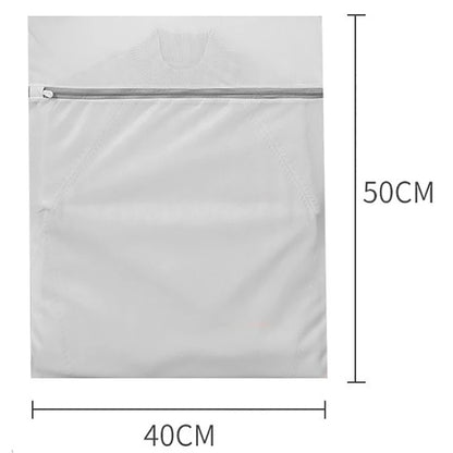 White Durable Large Washing Laundry Bag Mesh Organizer Net Dirty Bra Socks Underwear Shoe Storag Wash Machine Cover Clothes